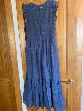 let me be sleeveless ruffle maxi dress Let Me Be Short-Sleeve Ruffle Maxi Dress